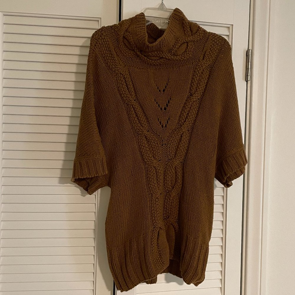Anthropologie: Guinevere, Cowl Neck Short Sleeve Sweater, Size S